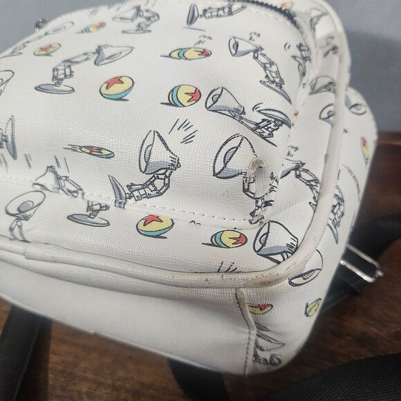 Pixar Lamp Mini Backpack - BoxLunch Exclusive White Faux Leather - Picture 11 of 11